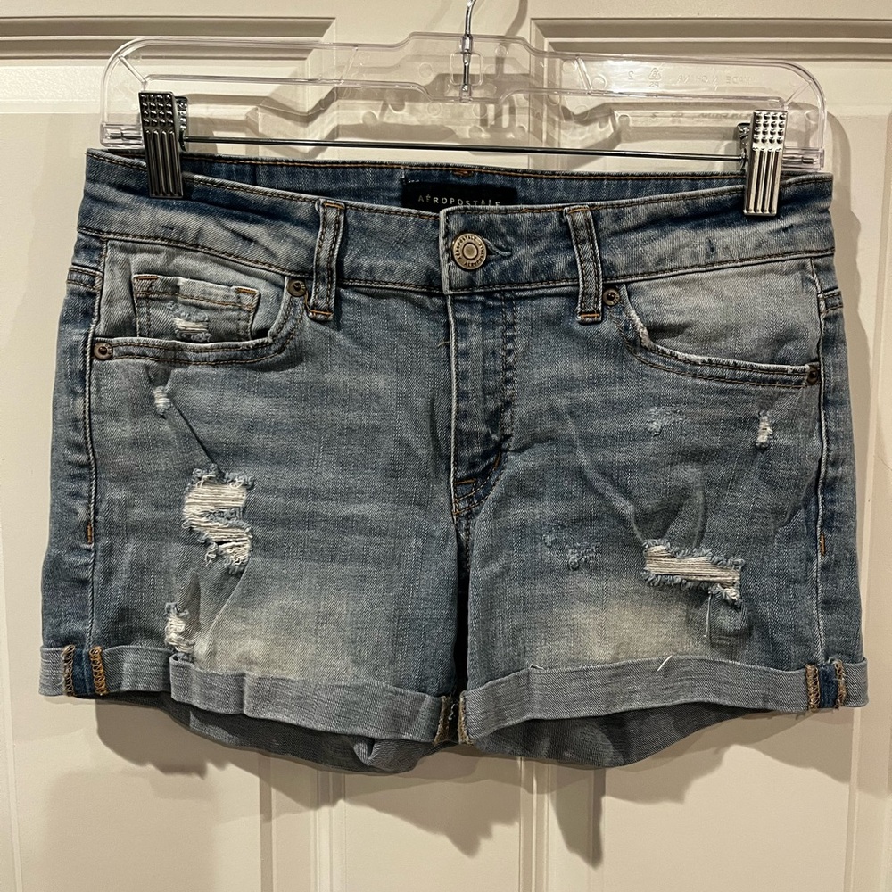 Aeropostale Blue Denim Shorts Size 2